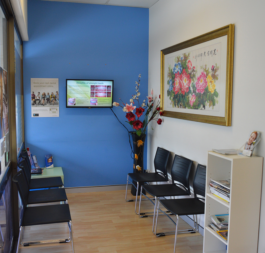 Reception area at Pure Bliss Dental Care in Rochedale South